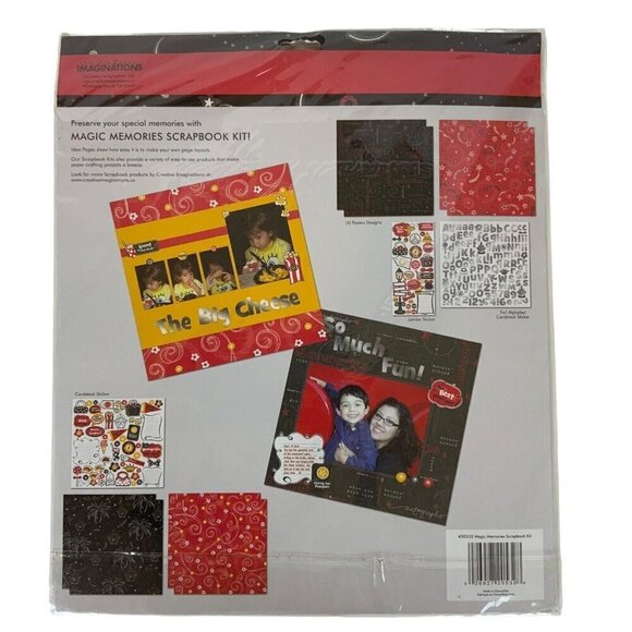 Creative Imaginations Magic Memories 12x12 Scrapbook Kit 229 Pcs Stickers Paper - Picture 2 of 2